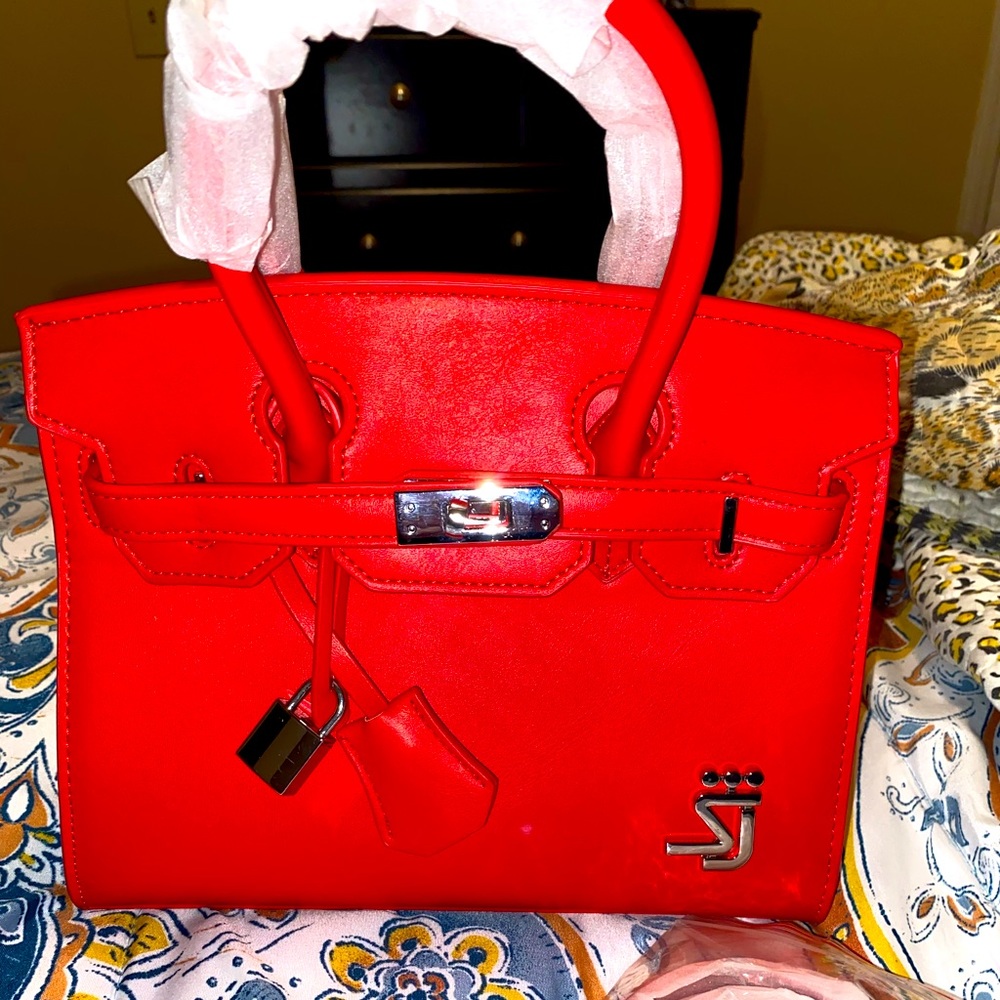 Shane Justin red 25mm tote